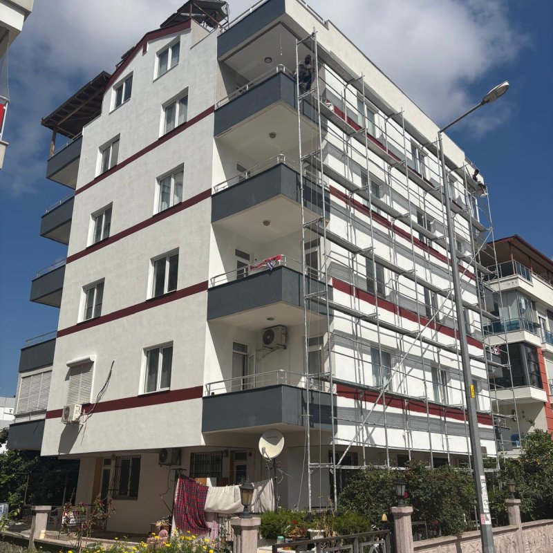 Meydankavağı 1250 metrekare dekoratif sıva uygulaması