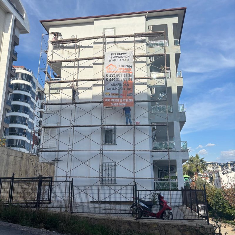 1000 metre² dekoratif sıvı uygulaması